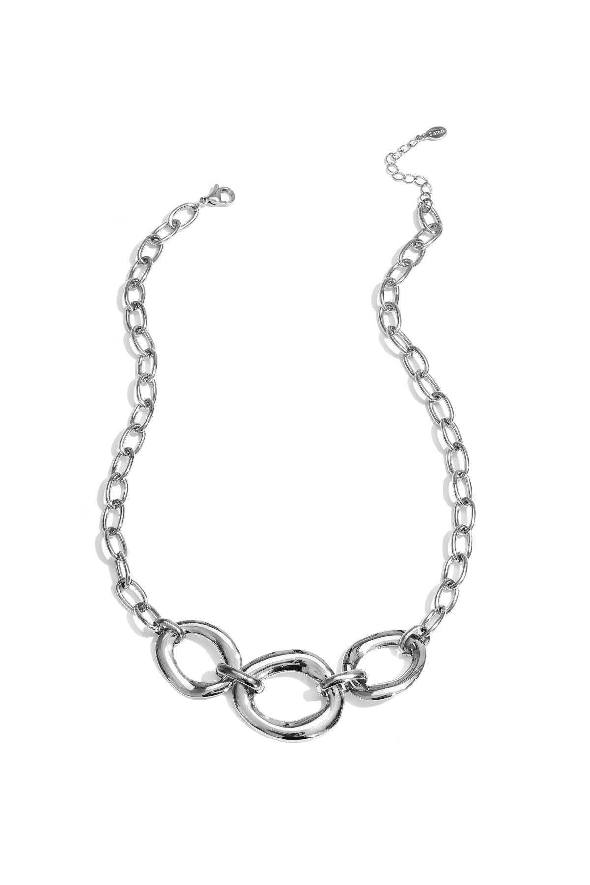 Ketting met ronde statement stukken
