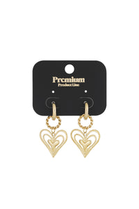 Elegant Statement Drop Earrings in Silver & Gold
