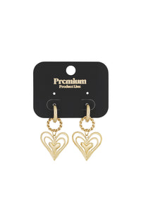 Elegant Statement Drop Earrings in Silver & Gold