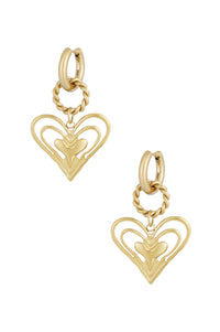 Elegant Statement Drop Earrings in Silver & Gold
