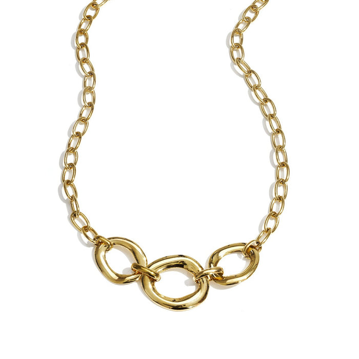 Ketting met ronde statement stukken