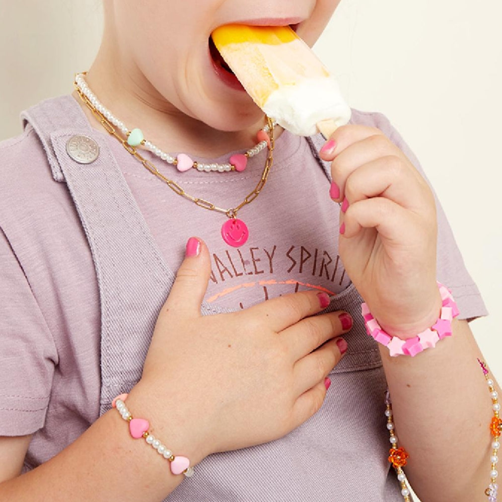 Pulsera Colección Infantil Corazones de Perla Yehwang©