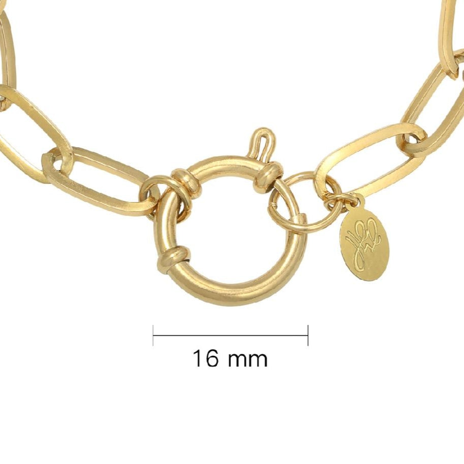 Armband Icon Schakel Goudkleurig