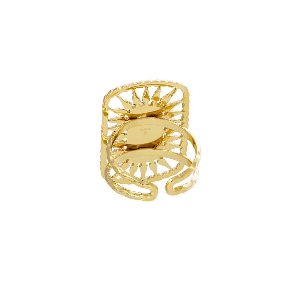 Anillo Piedra Larga Negra