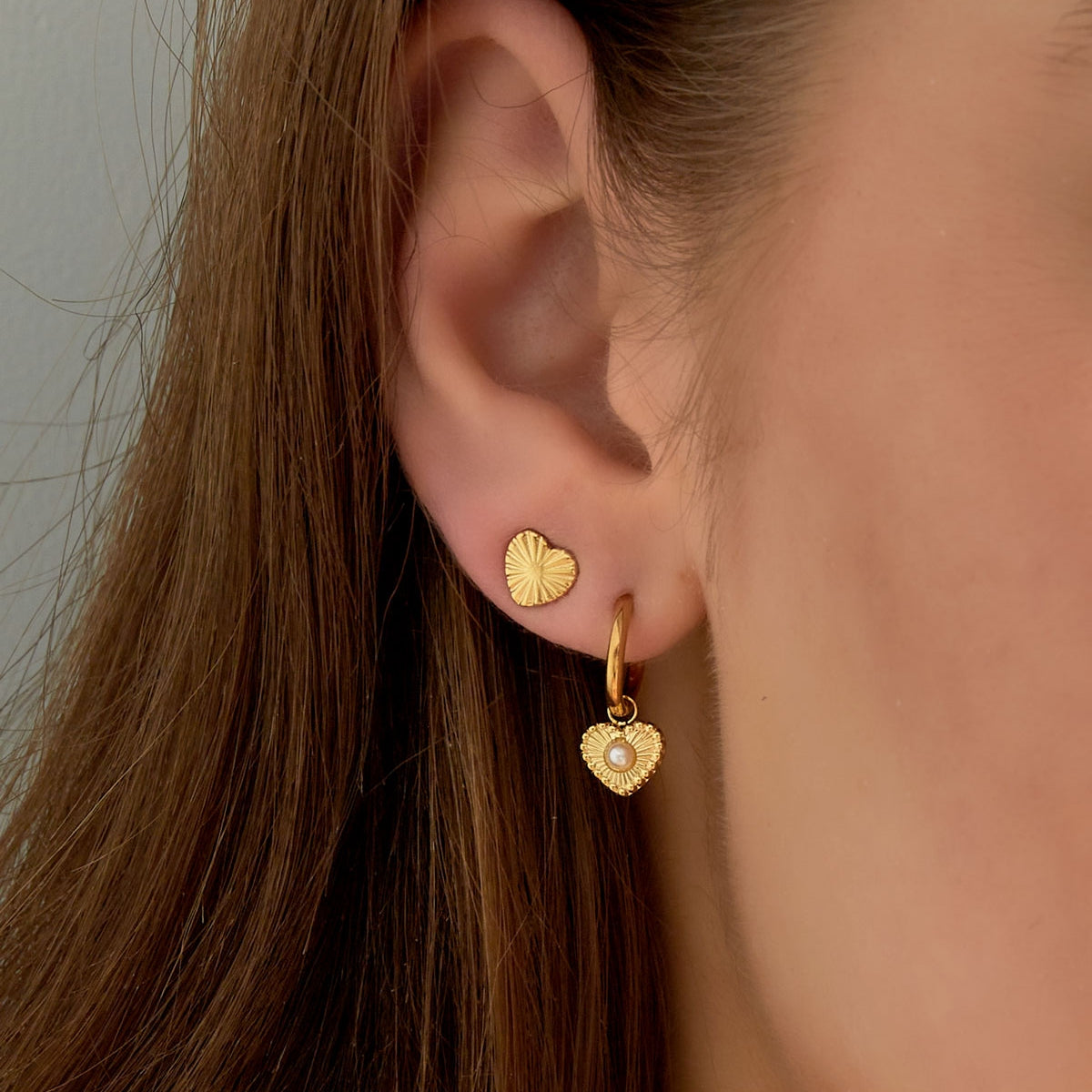 Pendientes con diseño de corazón