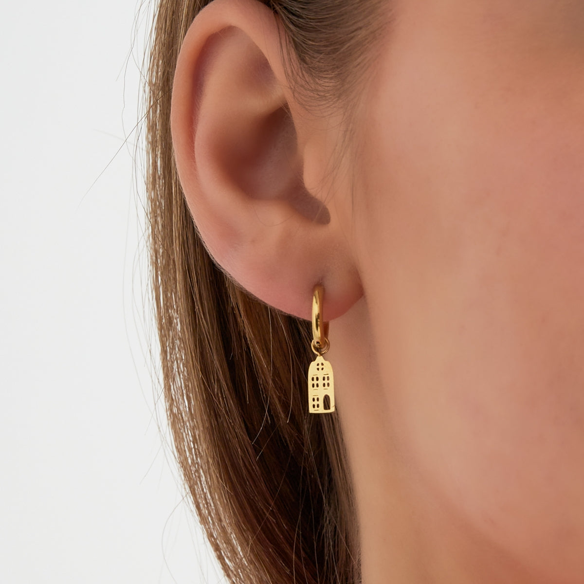 Pendientes Canal House Color Plata - Acero Inoxidable