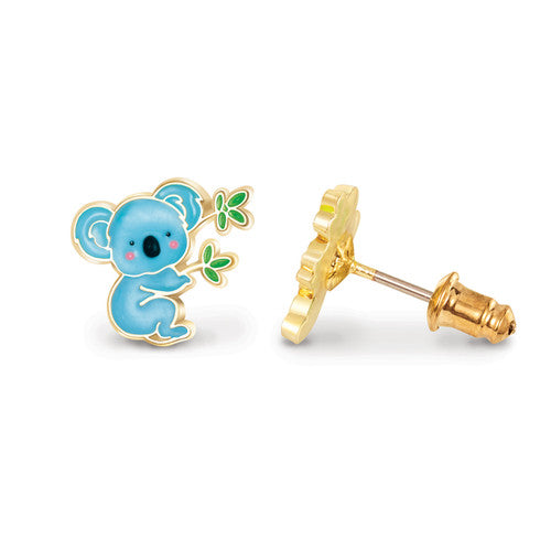 Pendientes Koala Girl Nation para niños hipoalergénicos