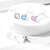 BioFlex labrets met discs in diverse kleuren – zacht & huidvriendelijk