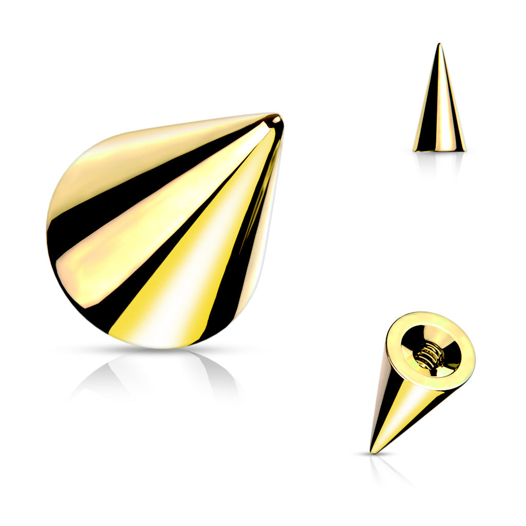 Punta para rosca exterior de 1,2 mm color dorado