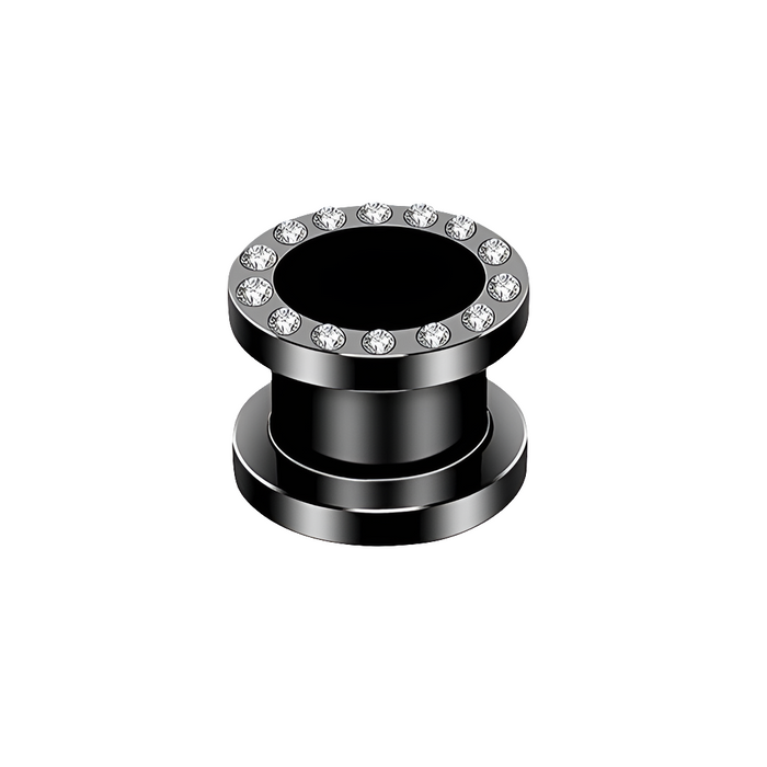 Tunnel Spread Zwart – Chirurgisch Staal