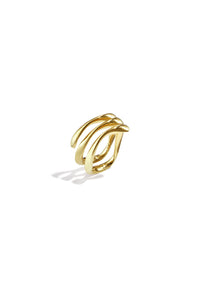 3 laagse ring met golvend effect