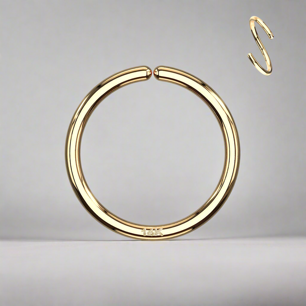 Ringetje Buigsluiting 14 Karaat Goud - 0.8 tot 1.2 mm