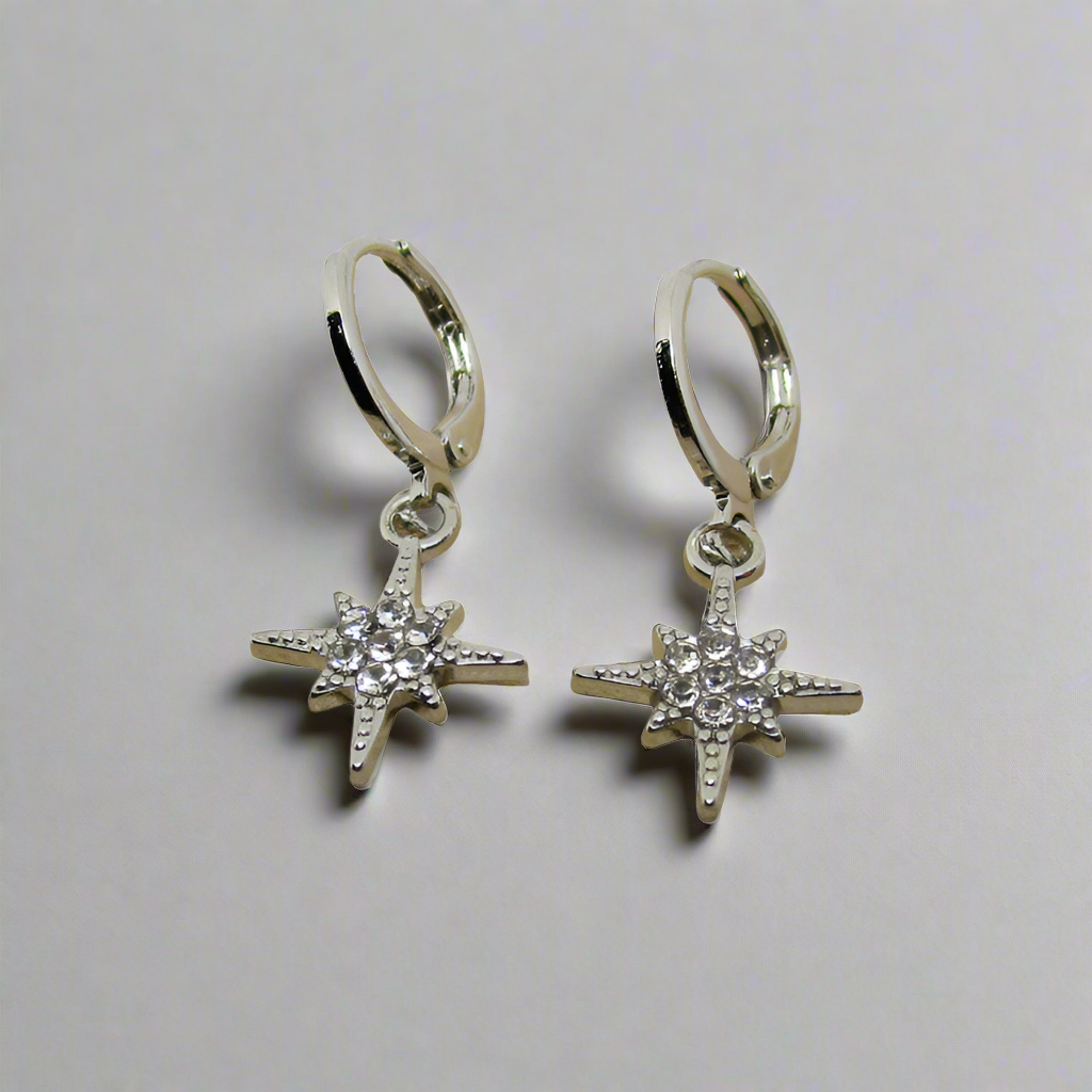 Pendientes Estrella Cristal