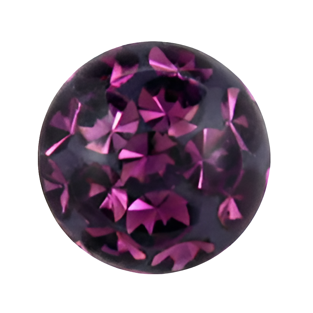 Piercing para ombligo con múltiples cristales - 11 colores a elegir - Acero quirúrgico