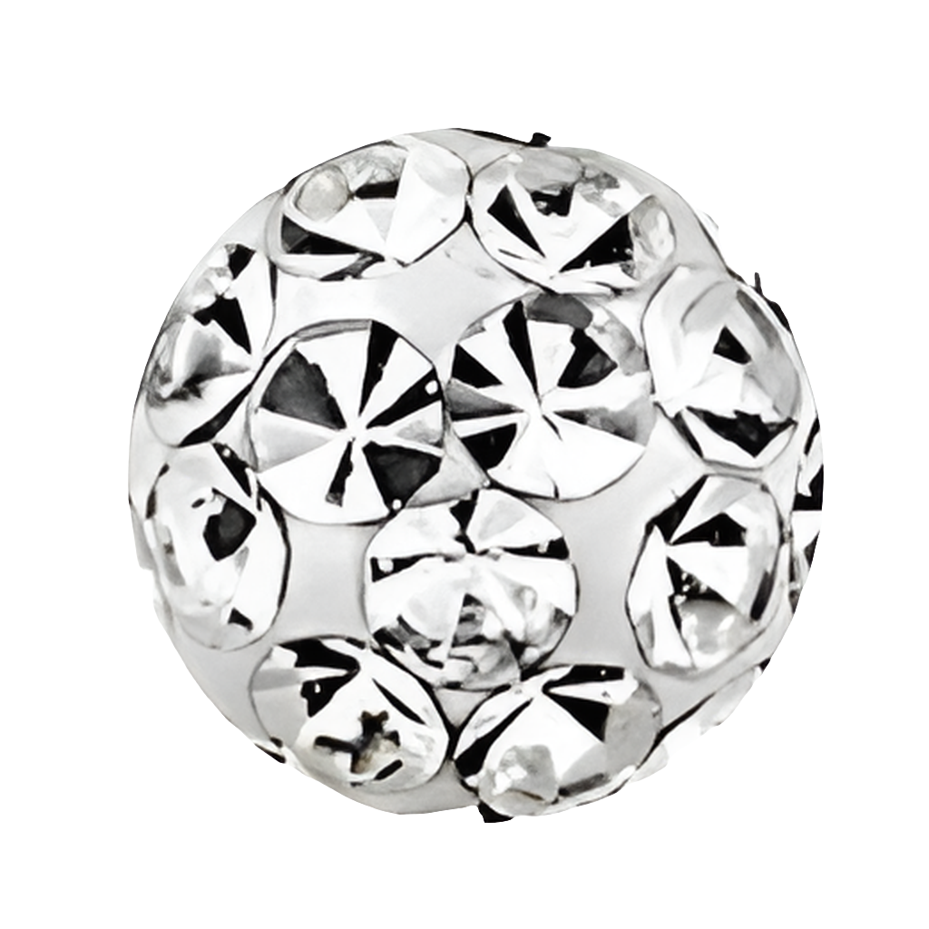 Piercing para ombligo con múltiples cristales - 11 colores a elegir - Acero quirúrgico