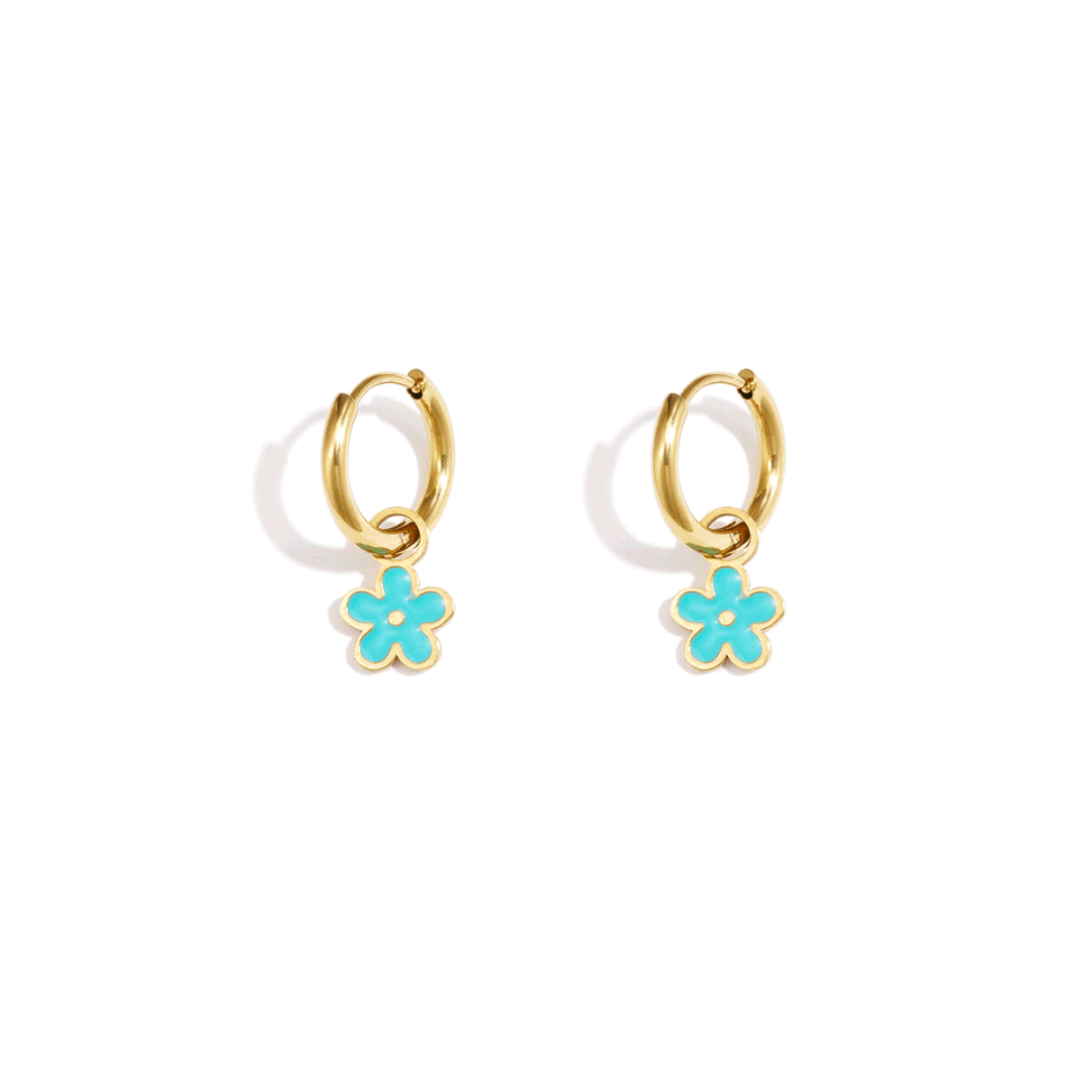 Pendientes Corazón Azul