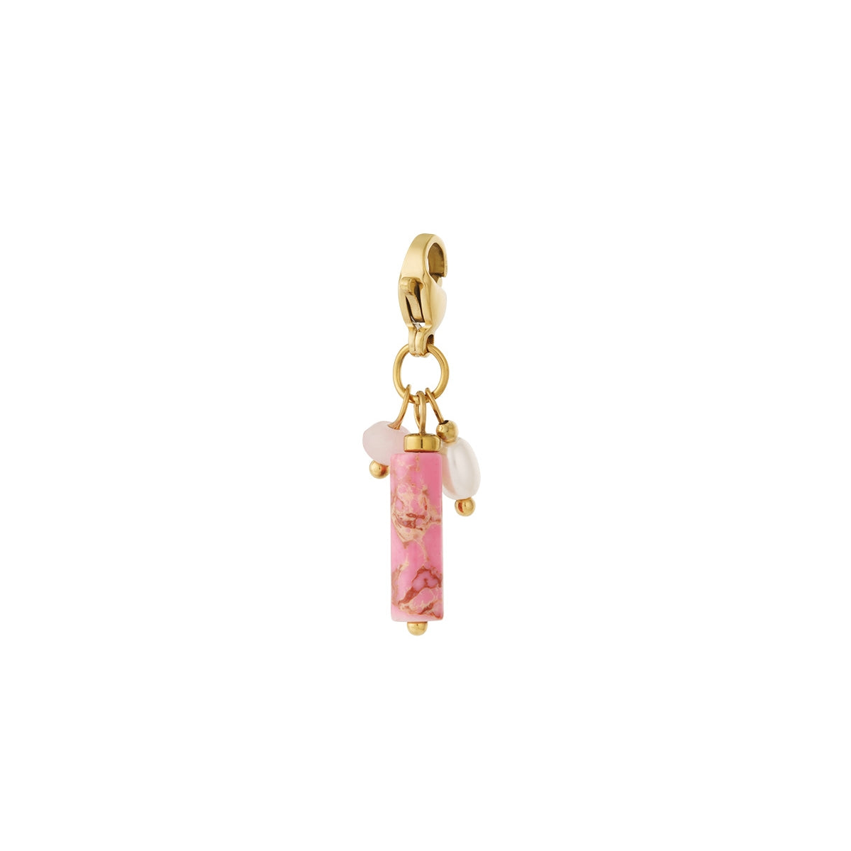 Collar con dije Wonder Lilli June™ color oro rosa - Acero inoxidable