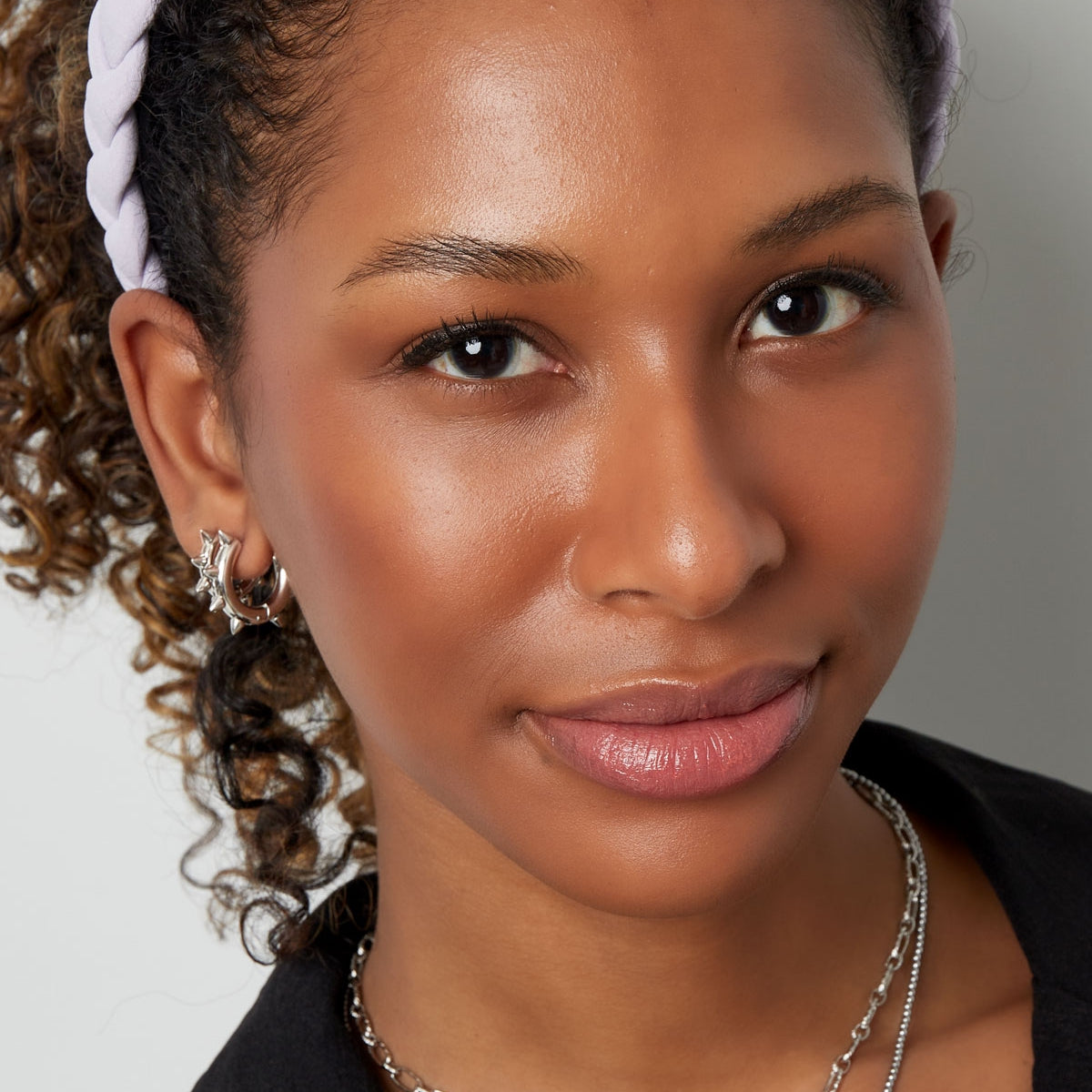 Oorbellen Rond Spikes Groot - Roestvrij Staal