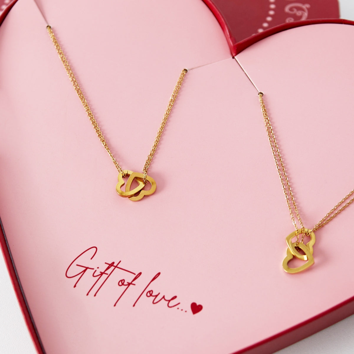 Kettingen A Gift Love Hart Knots - Roestvrij Staal