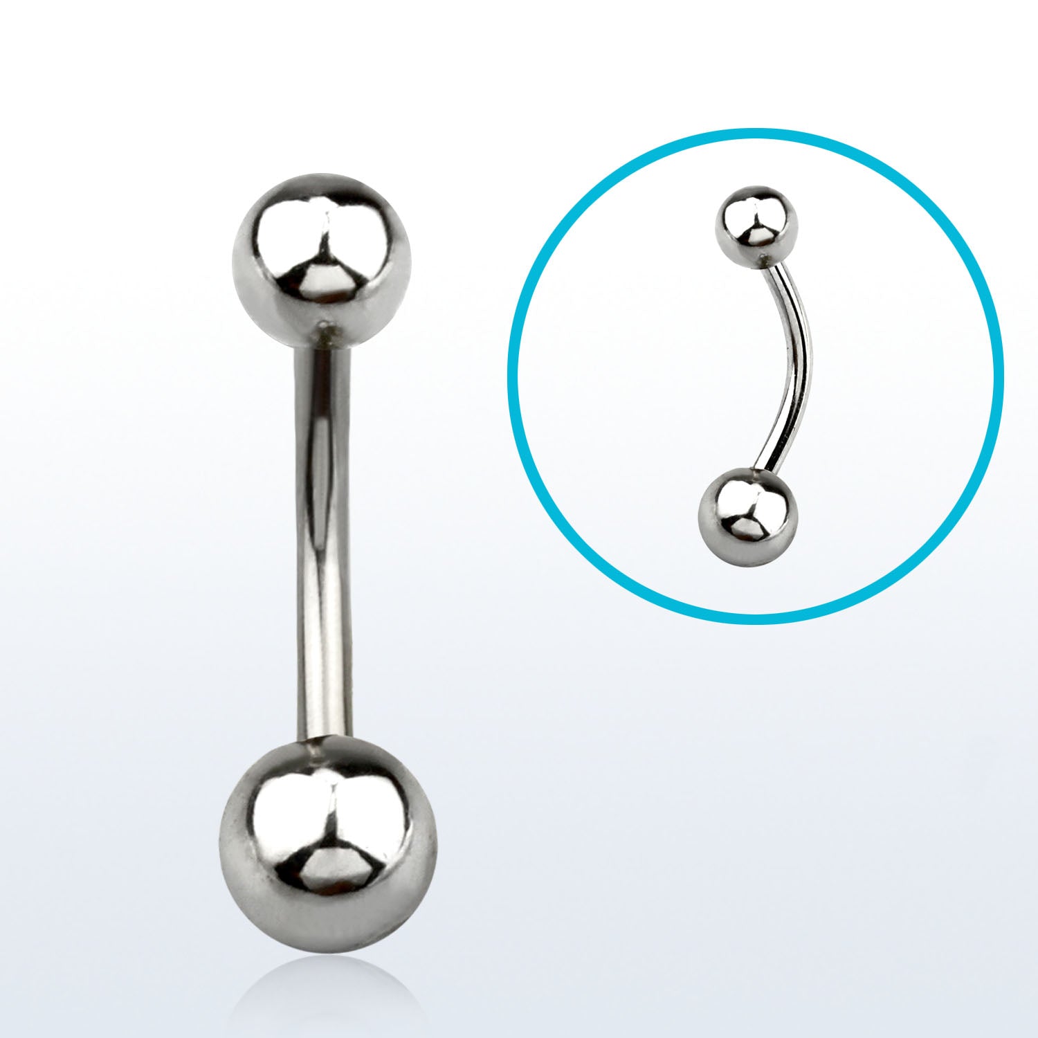Curved Barbell Basic 1.6 mm Zilverkleurig – Chirurgisch Staal