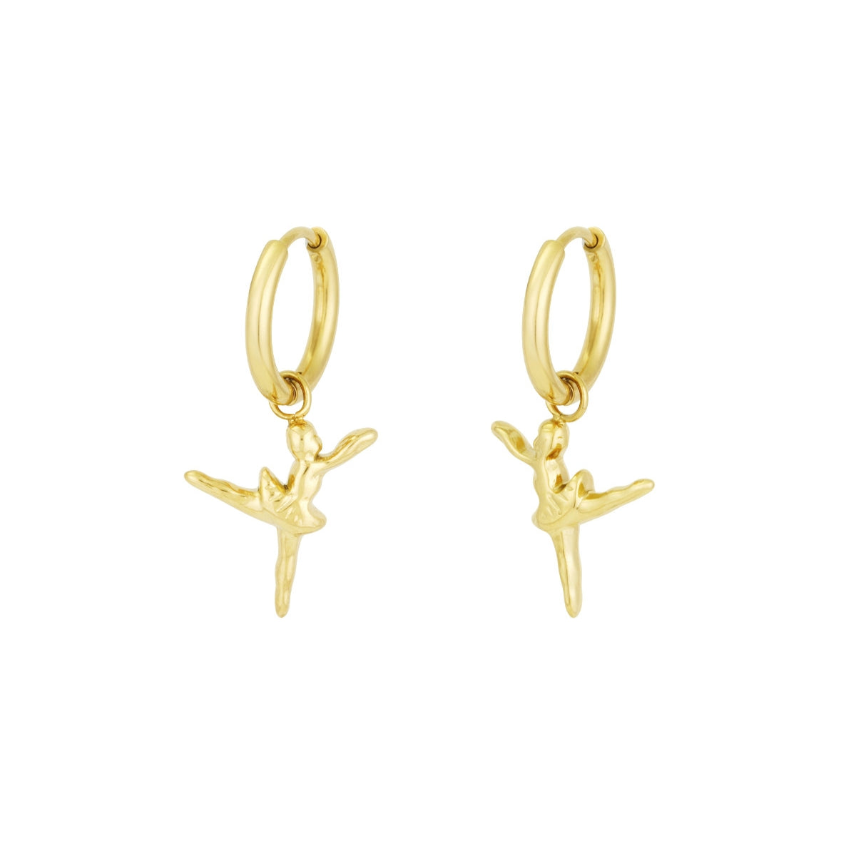 Oorbellen Ballerina Goudkleurig - Roestvrij Staal