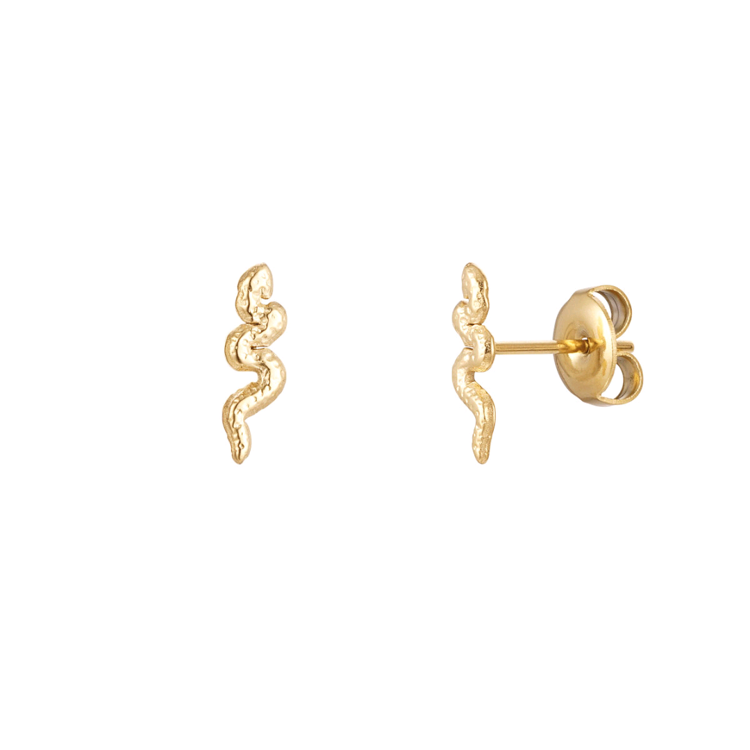 Pendientes Midi Dot Dorados - Acero Inoxidable