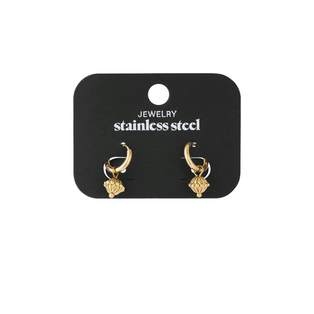 Pendientes Triple X dorados - ¡Acero inoxidable! No disponible
