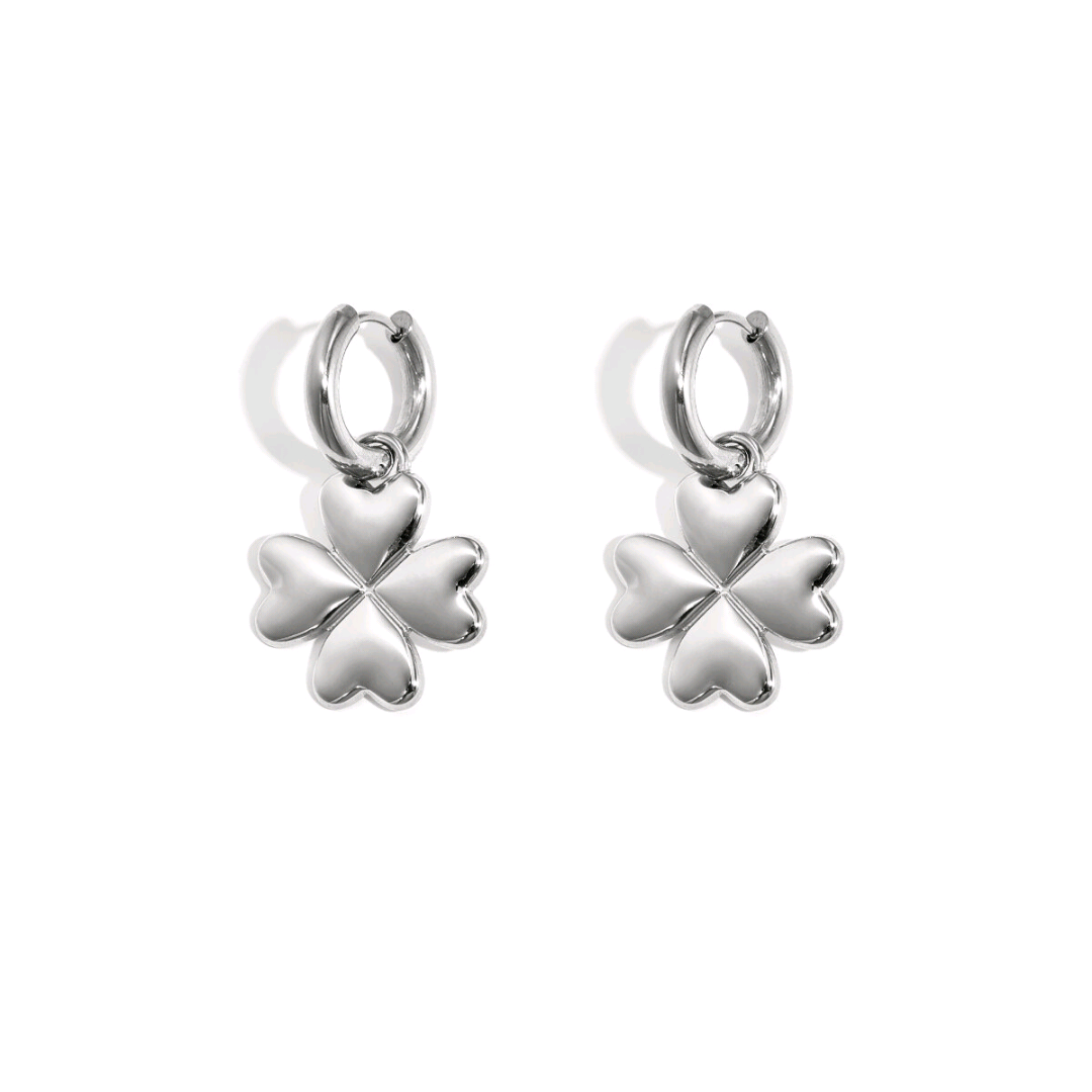Pendientes Colgante Piedra Rosa Claro