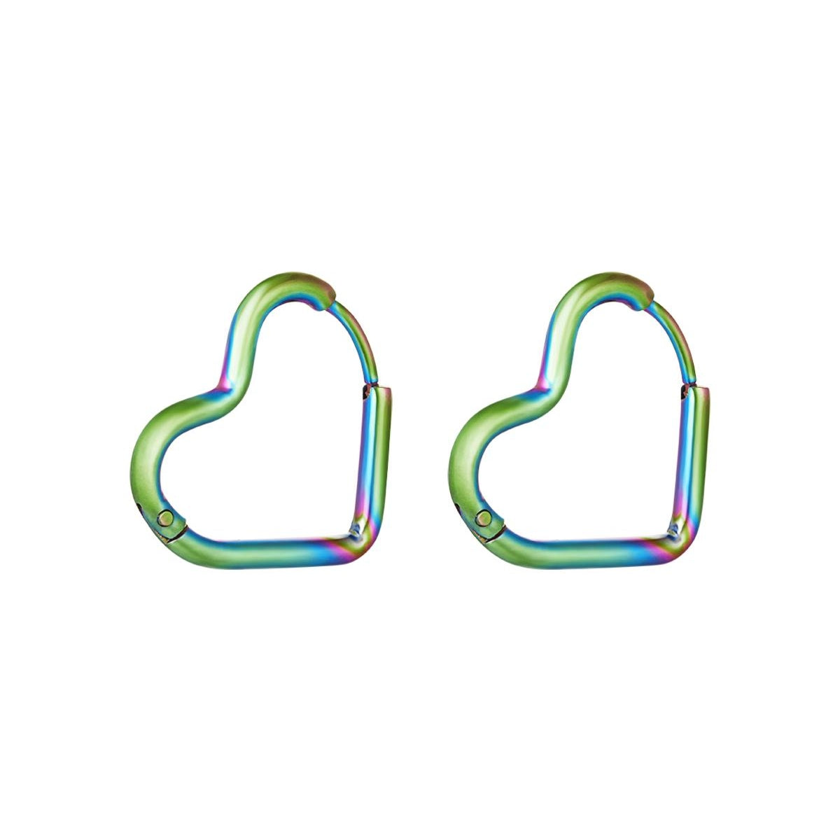 Pendientes Corazón Holográfico Multi