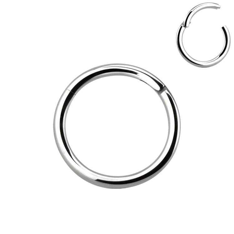Piercing Click Ring Clicker Color Plata - Acero Quirúrgico