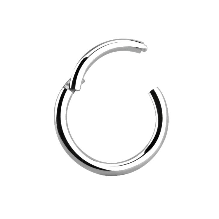 Anillo de clic color plata - Titanio