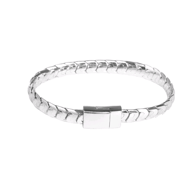 Elegante pulsera Madame color plata - acero inoxidable
