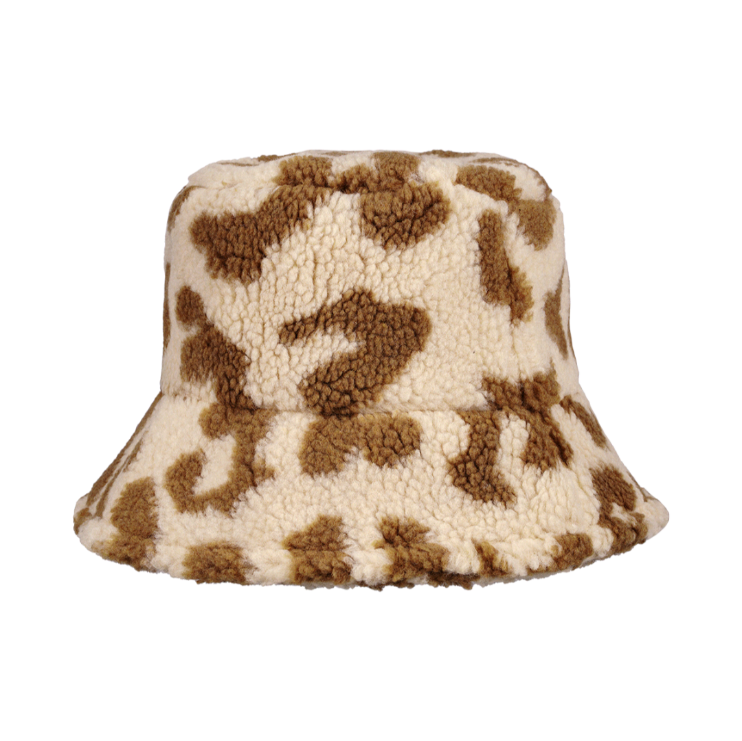 Sombrero Pescador Teddy Leopardo Beige