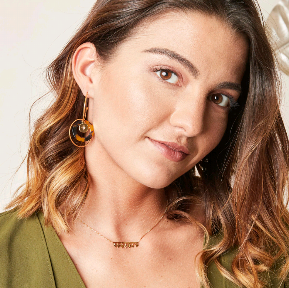 Collar Triángulo Dorado - Acero Inoxidable