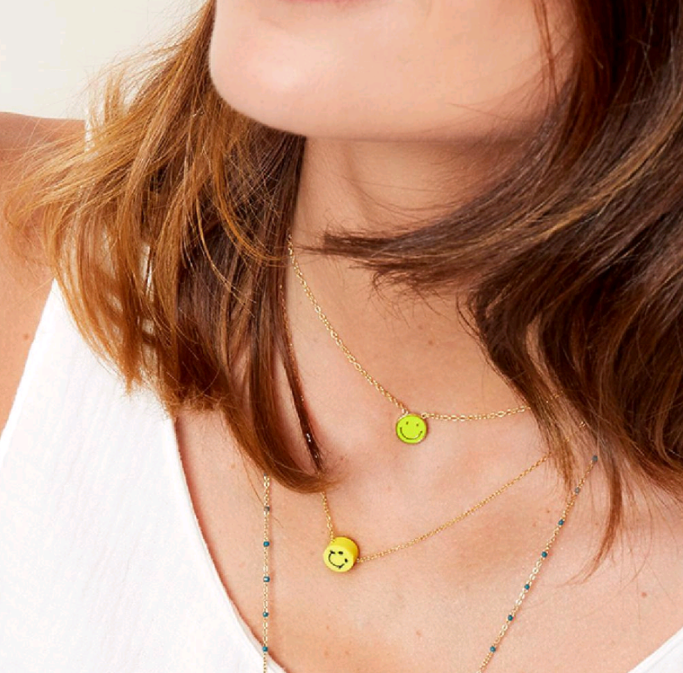 Collar Smiley Amarillo