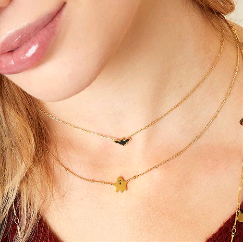 Collar fantasma plateado - Acero inoxidable