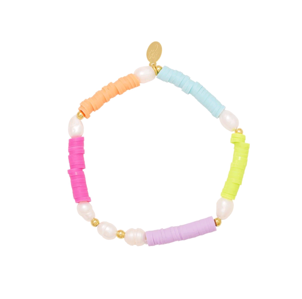 Armband Poly Kleurrijk met parels