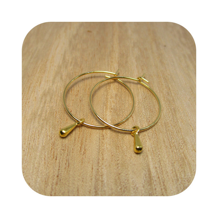 Tiny Hoops Gota dorada