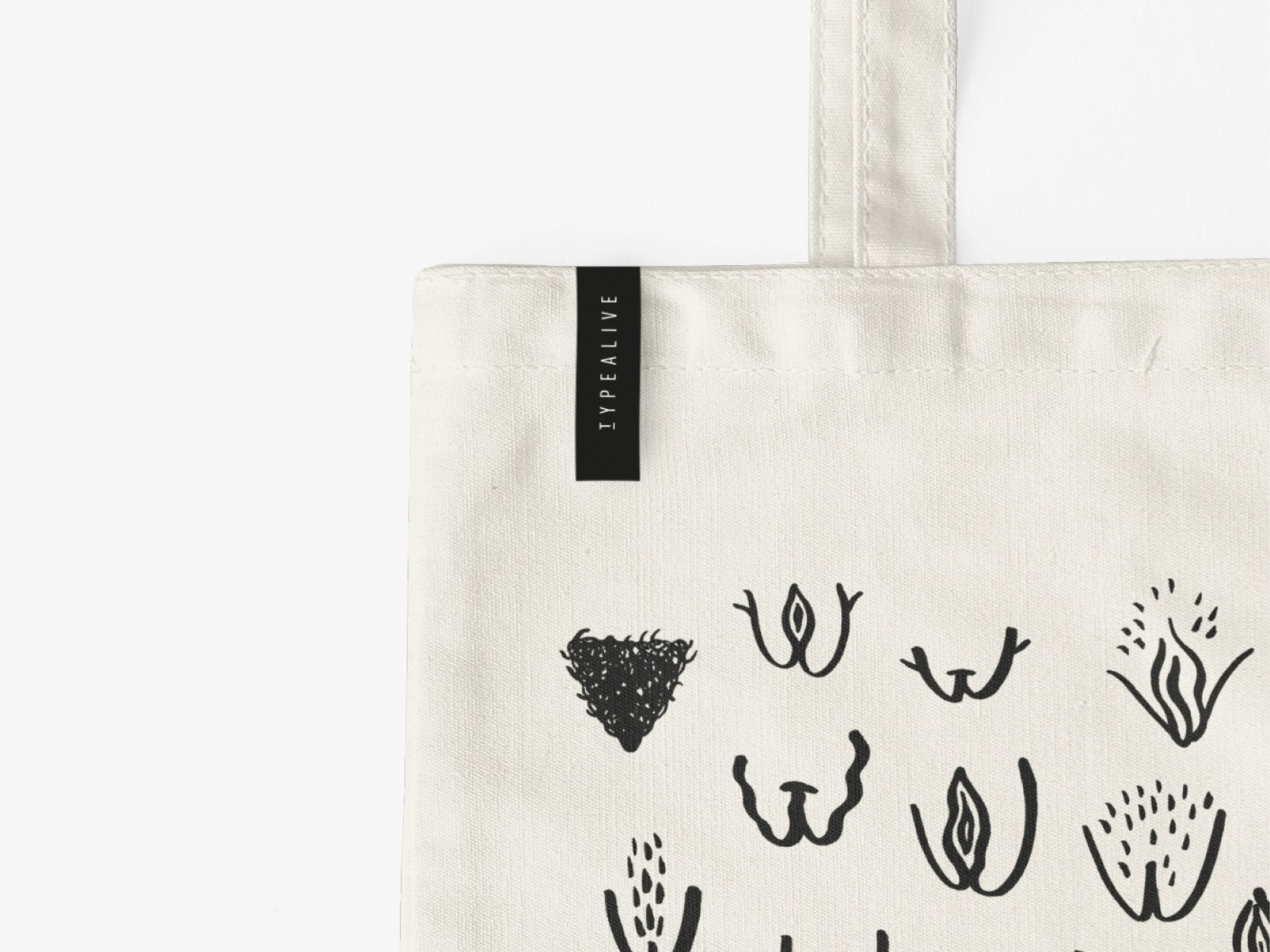 Bolso de mano Vulvarines
 TYPEALIVE®