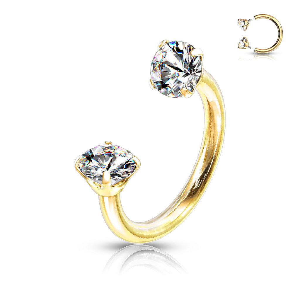 Piercing Circular Circonitas Dorado