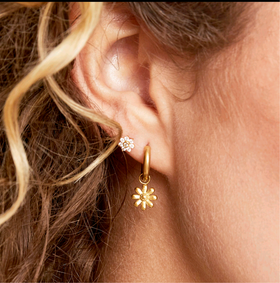 Oorbellen Bloemetje Goudkleurig - Roestvrij Staal