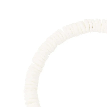 Armband Witte Schelpen Kralen - Roestvrij Staal