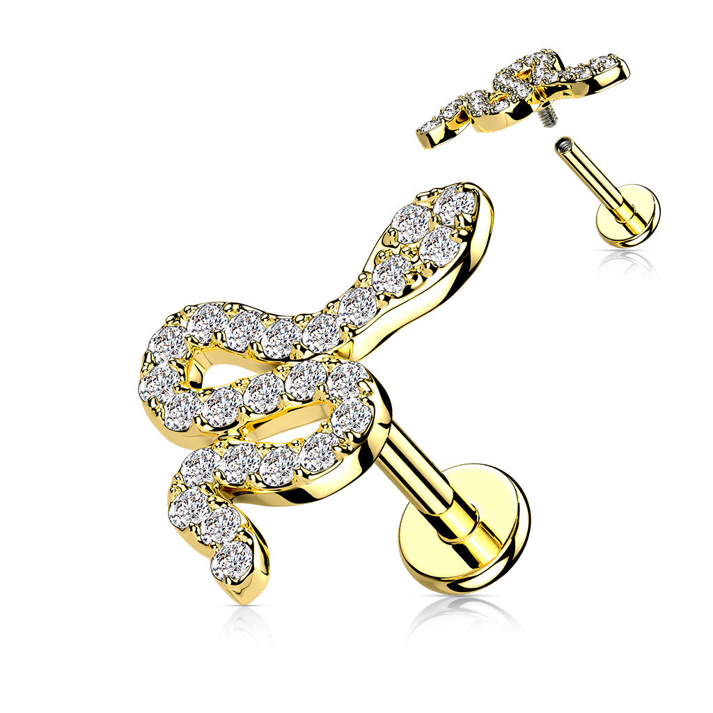 Labret Serpiente Dorado