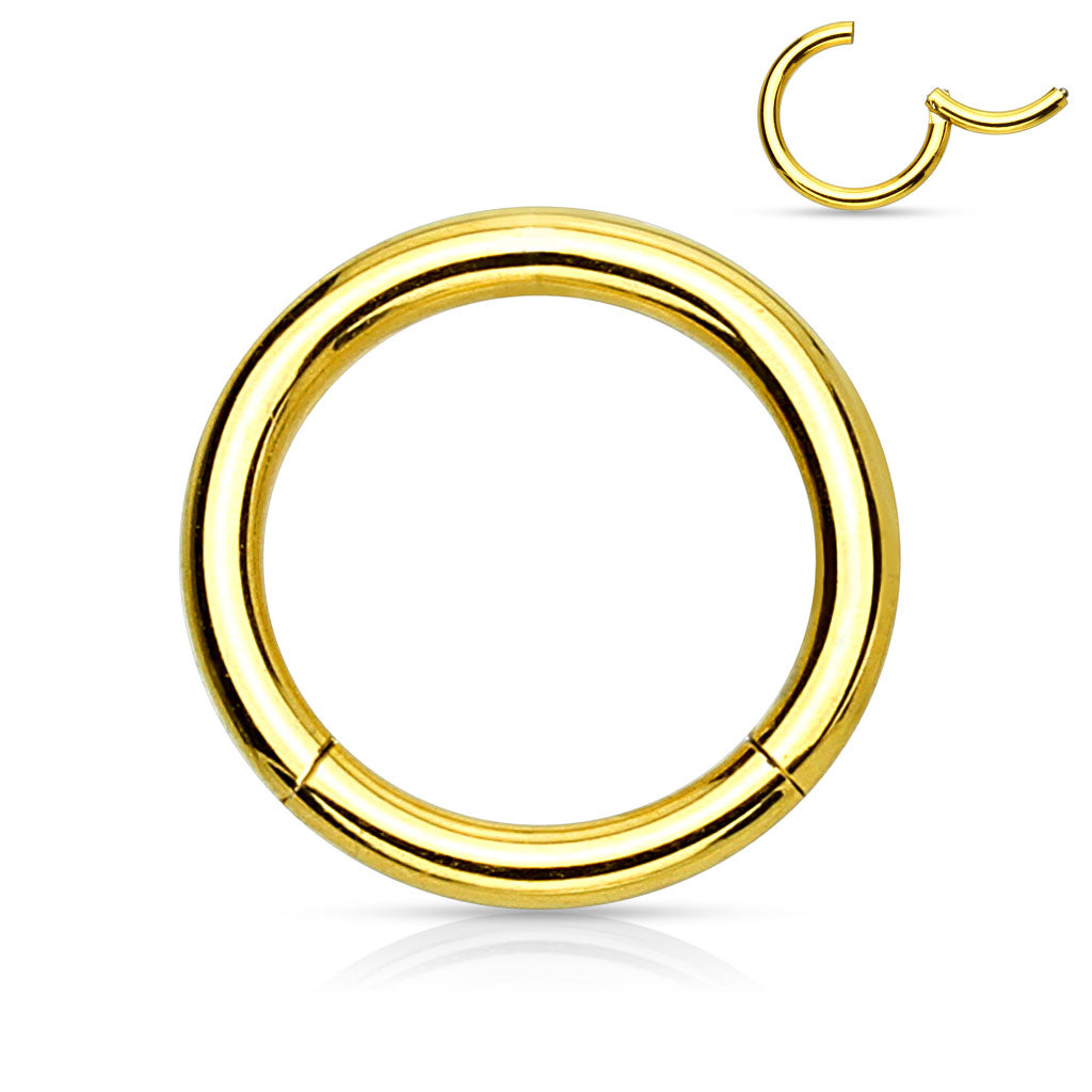 Piercing Click Ring Clicker Color Dorado - Acero Quirúrgico