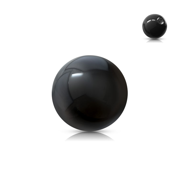 Balletje Acryl voor 1.6mm Zwart