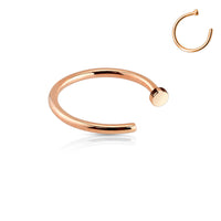 Rosékleurige open neusring